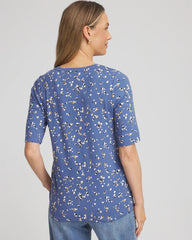 Printed Elbow Sleeve Tee