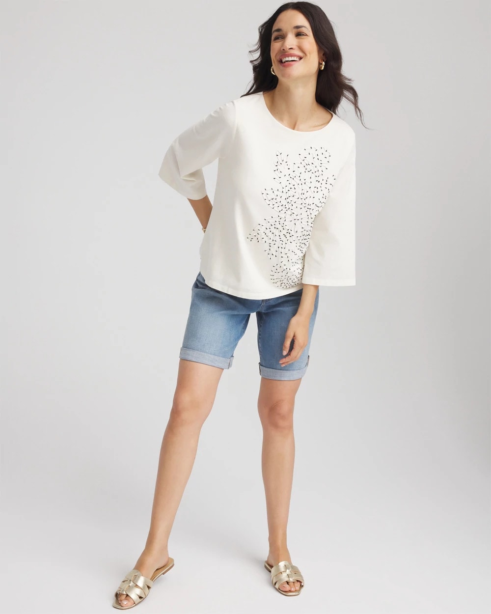 Soutache Embroidered Wildflower Top