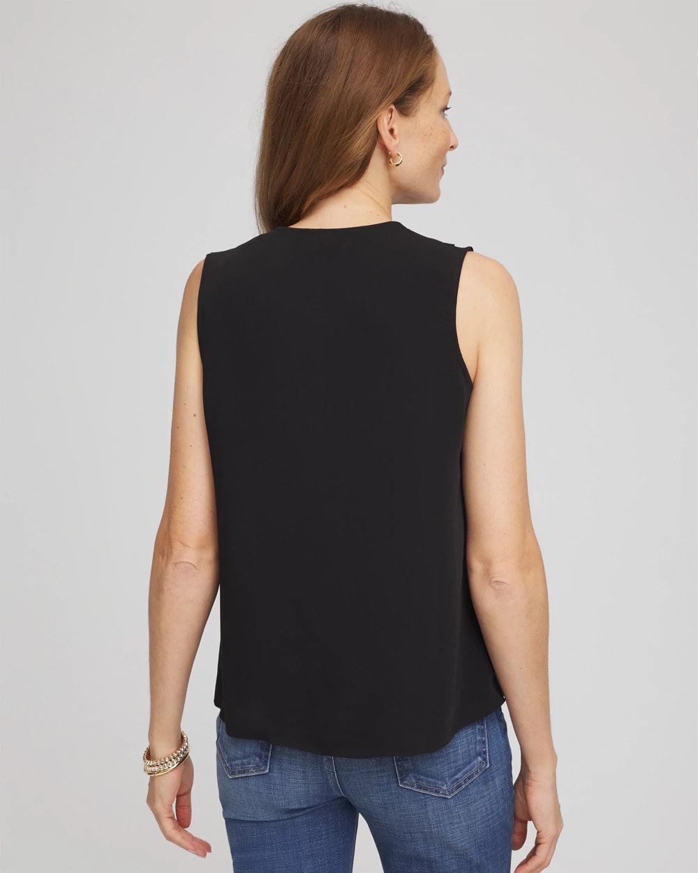 Satin Ruffle Tank