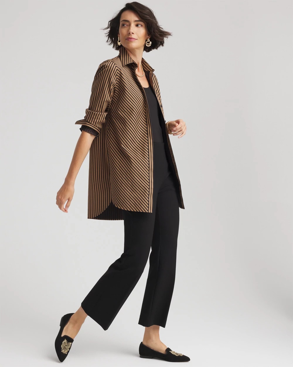 No Iron™ Slimming Imperial Stripe Tunic
