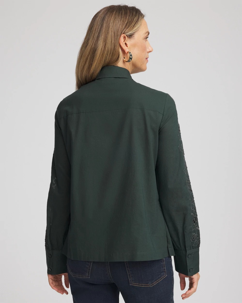 Lace Cotton Voile Shirt