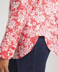 No Iron™ Long-Sleeved Folklore-Floral Shirt