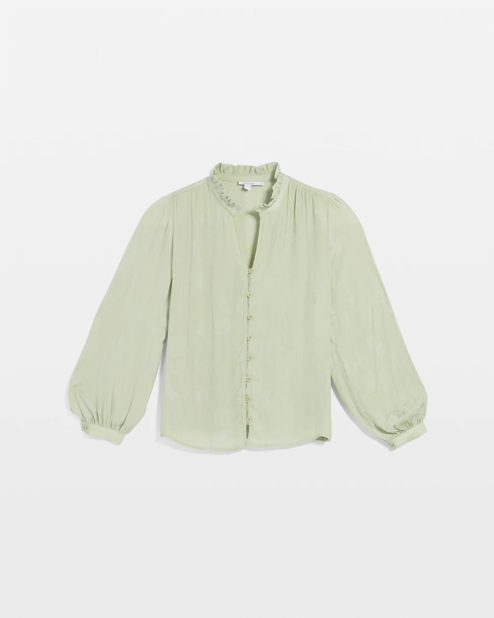 Jacquard Georgette Peasant Blouse