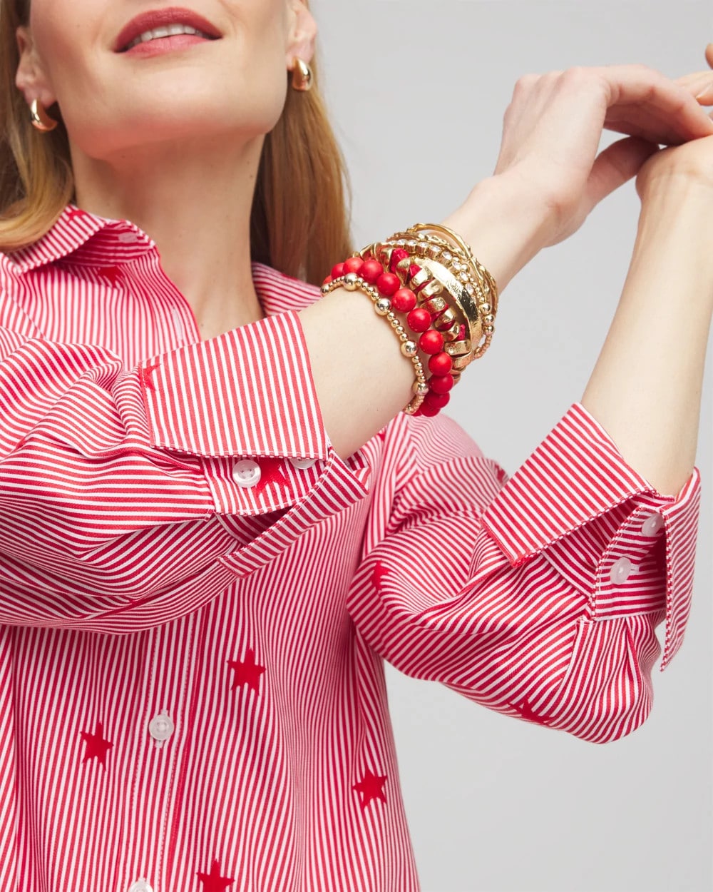 No Iron™ Stars & Stripes  Sateen Shirt