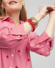 No Iron™ Stars & Stripes  Sateen Shirt
