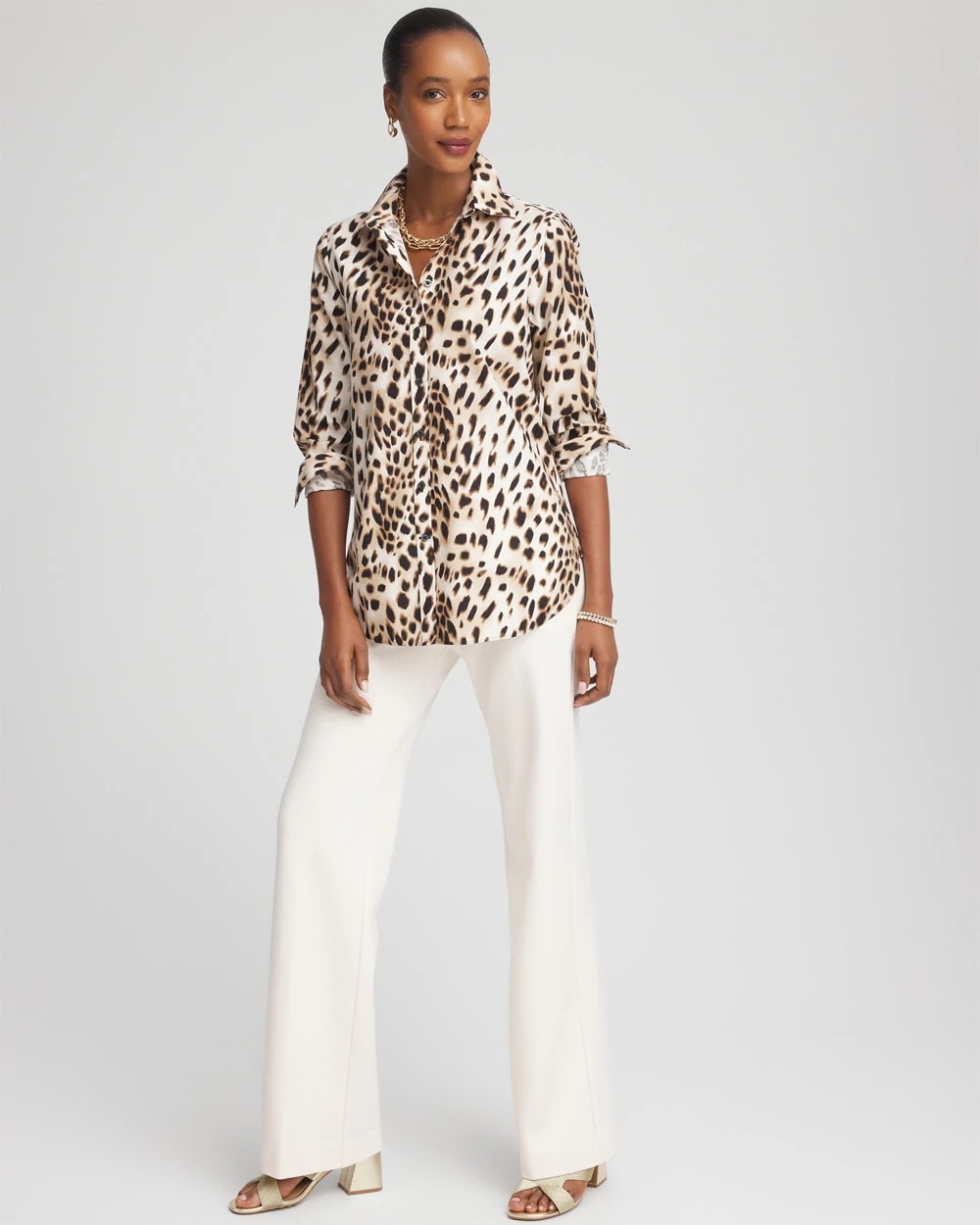 No Iron™ Animal Print Shirt