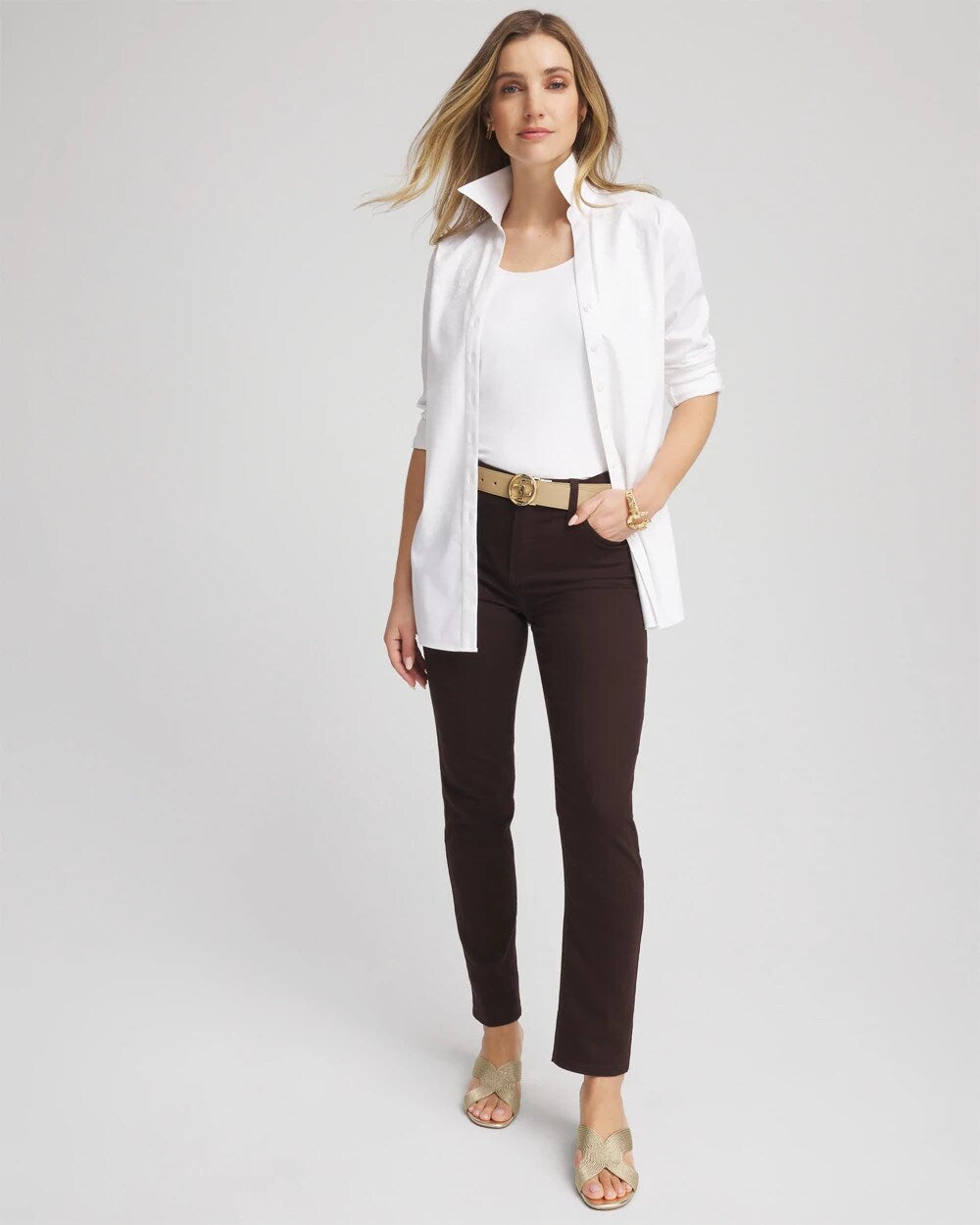 Girlfriend Slim Ankle Jeans