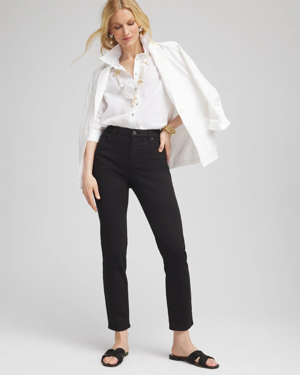 Girlfriend Slim Ankle Jeans
