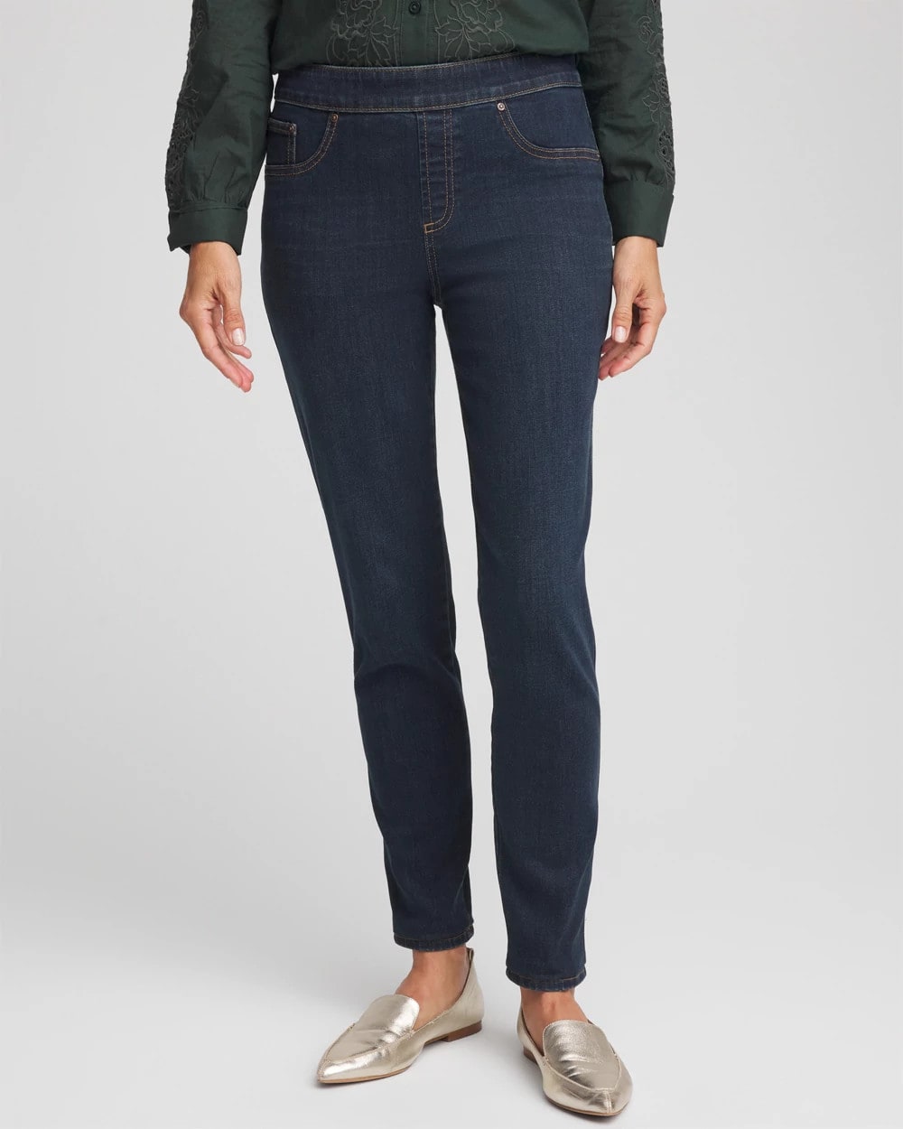 Pull-On Slim Ankle Jeggings