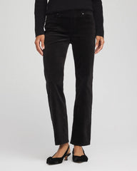Velveteen Pull-On Flared Jeans