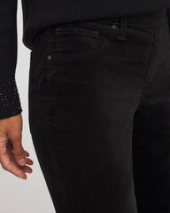 Velveteen Pull-On Flared Jeans