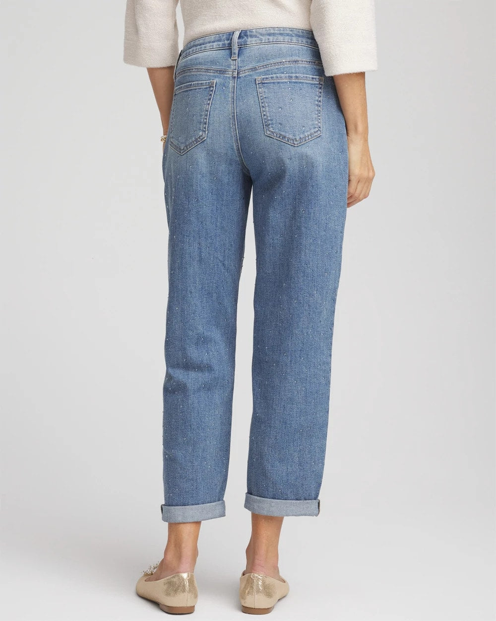 Dewdrop Boyfriend Cropped Jeans
