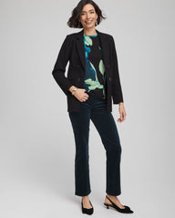 Velveteen Pull-On Flared Jeans