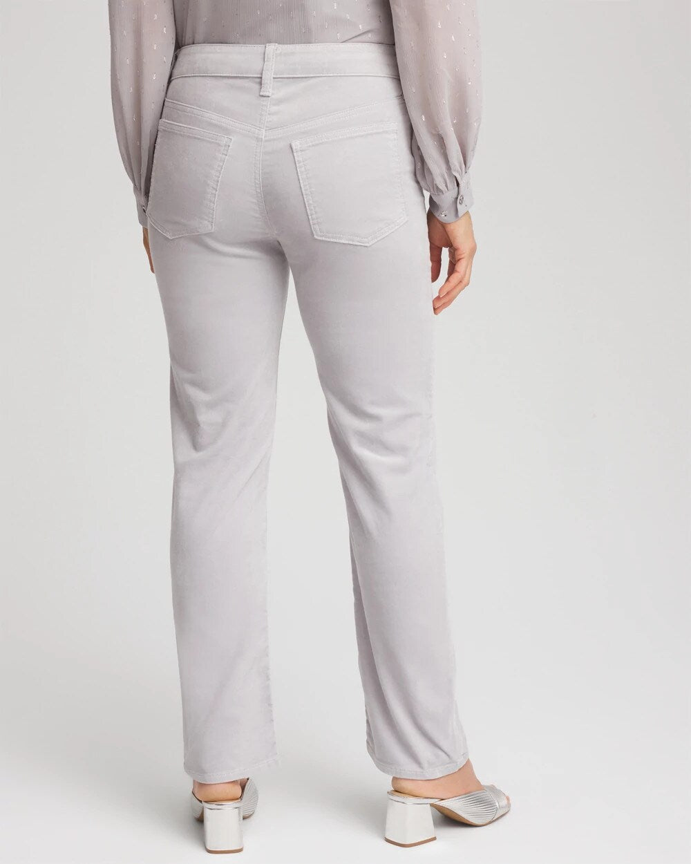 Velveteen Pull-On Flared Jeans