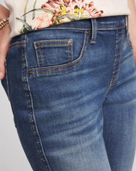 Pull-On Straight Jeans