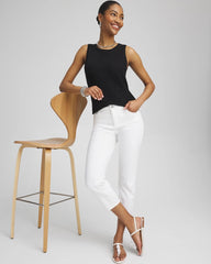 No Stain Girlfriend Cropped Jeans