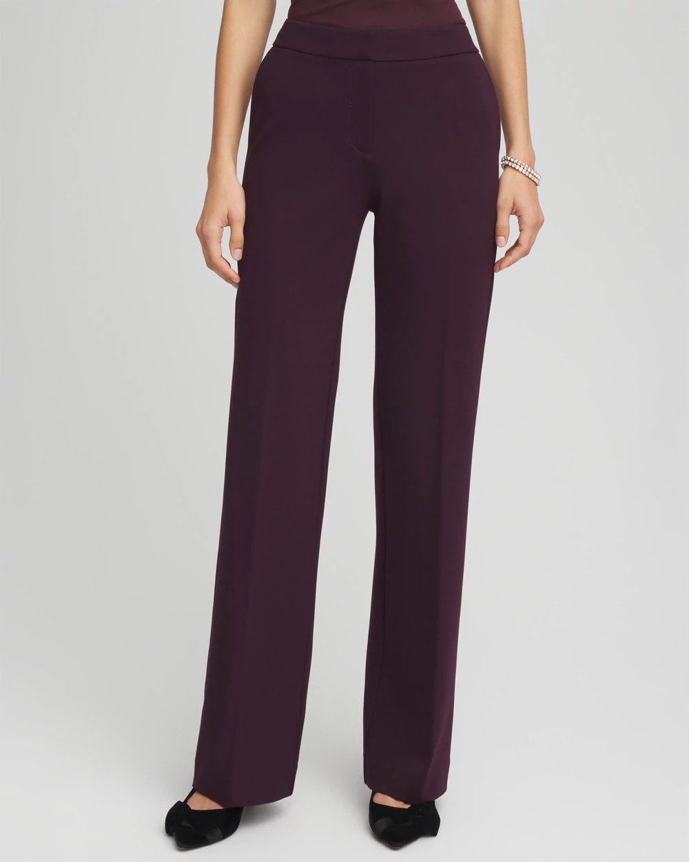 Emme Wide-Leg Trouser Ponte Pants