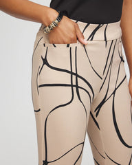 Brigitte™ Golden Leaf Slim Full-Length Pants