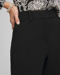 Matelassé Slim Tapered Ankle Pants