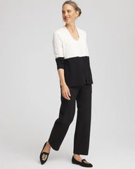 Bi-Stretch Straight Ankle Pants