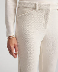 Matelassé Slim Tapered Ankle Pants