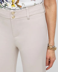 Trapunto Straight Leg Cropped Pants