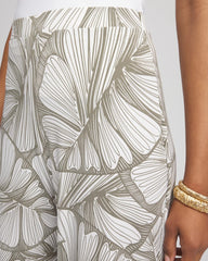 Travelers™ Abstract Leaf Print Knit Wide-Leg Pants