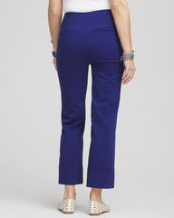 Stretch Sateen Cropped Pants
