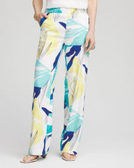 Tropical Linen Stretch Relaxed Pants