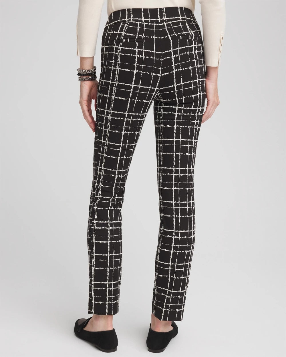 Brigitte Plaid Slim Ankle Pants