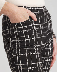 Brigitte Plaid Slim Ankle Pants
