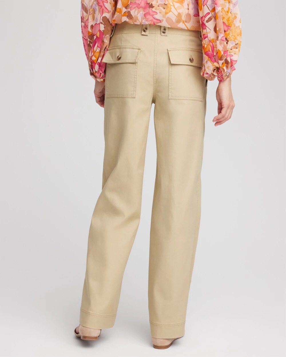 Utility Twill Straight Leg Pants