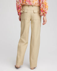 Utility Twill Straight Leg Pants