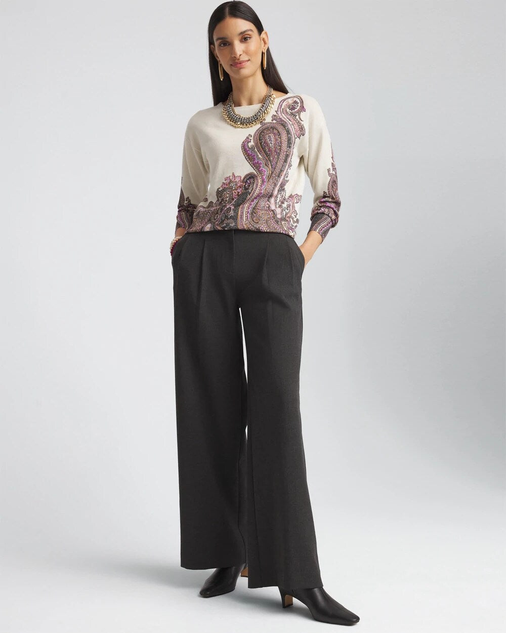 Pleated Trouser Pants
