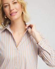 Vanilla Chai Striped Shirtdress