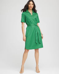 Shirttail Hem Popover Dress