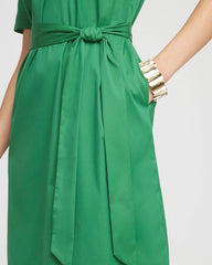 Shirttail Hem Popover Dress
