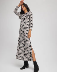 Printed Jersey Knit Maxi Dress