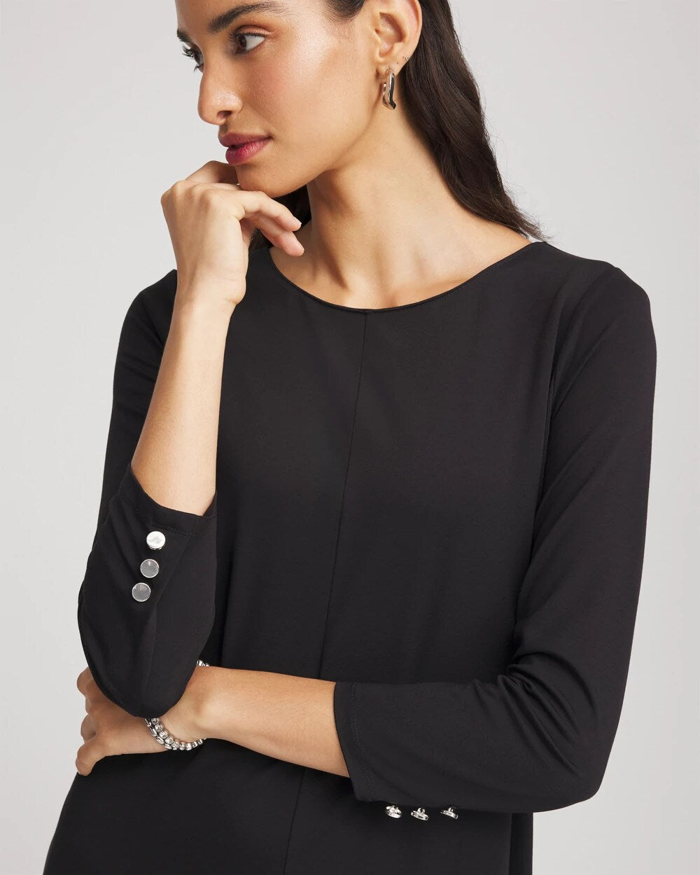 Ponte A-line Midi Dress