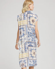Floral Patchwork Short Shirtdress