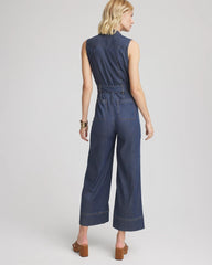 Denim Wide-Leg Jumpsuit
