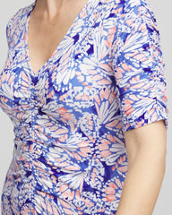 Ruched Jersey Midi Dress