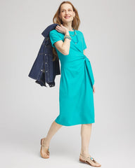 Twist Tie-Front Dress