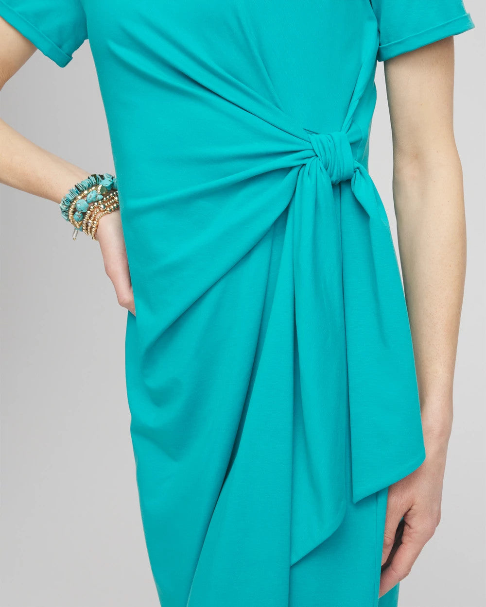 Twist Tie-Front Dress