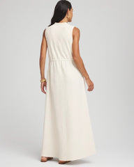 Sleeveless Tweed Maxi Dress