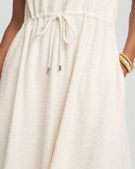 Sleeveless Tweed Maxi Dress