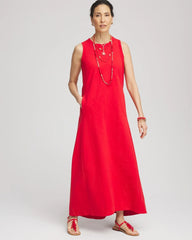 Sleeveless Midi Tank Dress