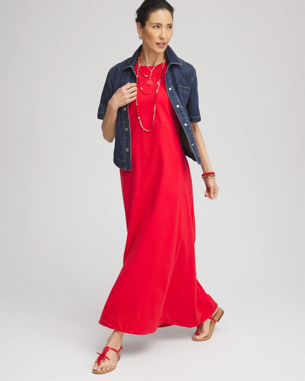 Sleeveless Midi Tank Dress