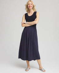 Crochet-Bodice Maxi Dress