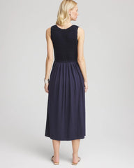 Crochet-Bodice Maxi Dress